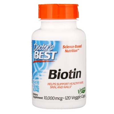 Doctor's Best Biotin Biotyna 120 kap 10.000