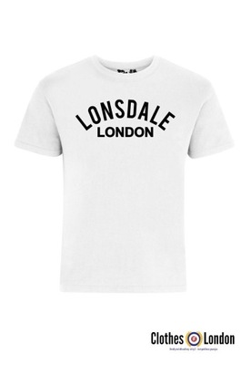 T-shirt LONSDALE LONDON BRADFIELD biała - L