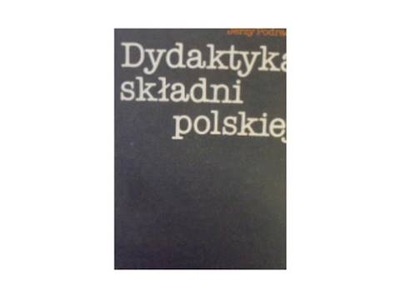 Dydaktyka składni polskiej - J Podracki
