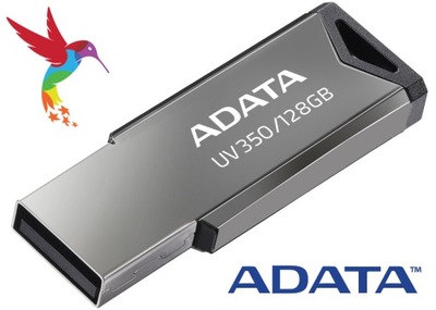 Pendrive ADATA UV350 128GB USB 3 srebrny metal