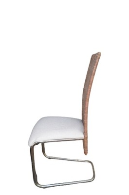 Krzesło metalowe z wikliną do odświeżenia