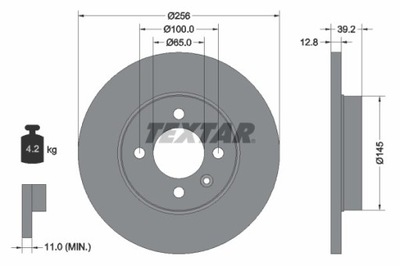 2X ДИСК ТОРМОЗНОЙ VW ПЕРЕД PASSAT 8 92041703