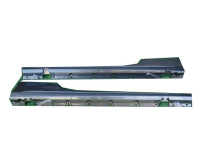 Накладки пороговые порог защита mercedes w205 coupe amg фото №1