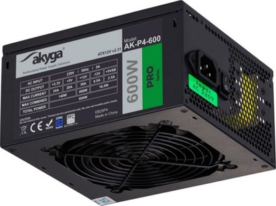 Zasilacz PC AKYGA 600W AK-P4-600