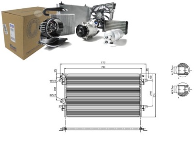 Nissens 94856 конденсатор, кондиционер фото №1