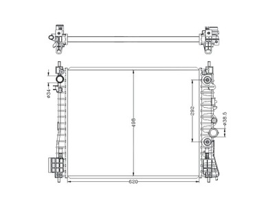 OPEL MOKKA 2012-2016 РАДИАТОР 95298552