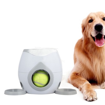 Interactive Pet Ball Launcher Toy Dog Food Reward