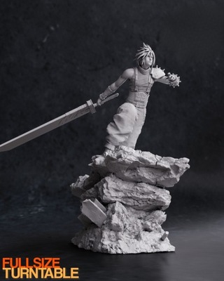 Figurka Cloud Strife z serii "Final Fantasy VII"