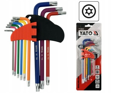 YT-05633 КОМПЛЕКТ КЛЮЧІВ У ПОЛЬЩІ TORX TR T10-T50 9SZT. YATO