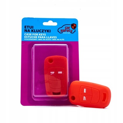 COVER CASE NA KEY SILIKONOWE RED OPEL  