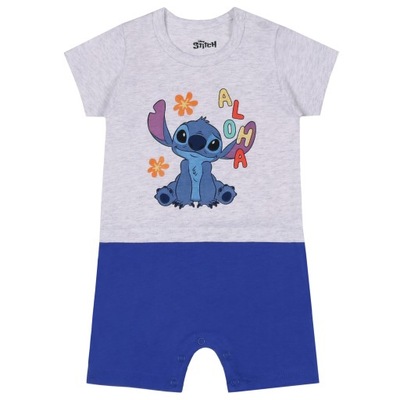 STITCH Disney Bawełniany rampers chłopięcy 62 cm