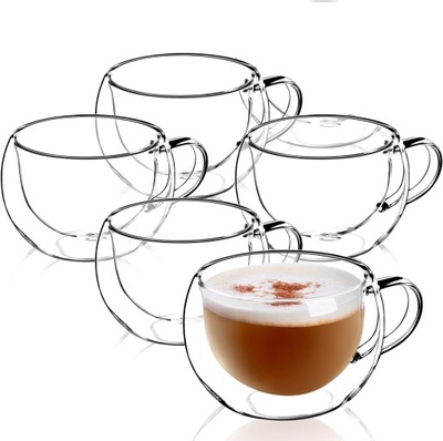 5 sztuk szklanki termiczne filiżanka termiczna do kawy herbaty