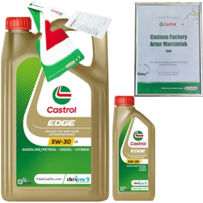 CASTROL EDGE 5W30 C3 6L TITANIUM DEXSOS2 RN0700 RN0710 +  