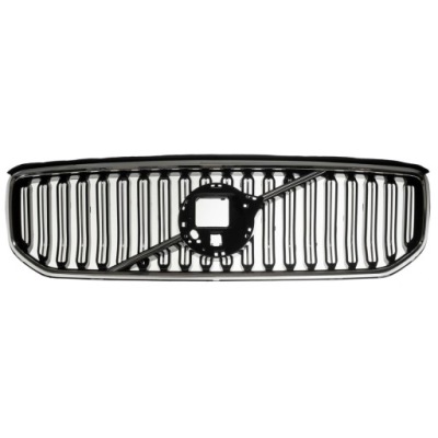 Volvo xc40 r design 2019- решётка радиатора средняя бампера передний czarna хром фото №1