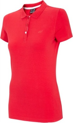 T-shirt damski 4F TSD008 polo czerwony S