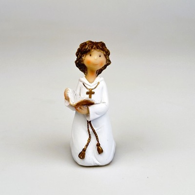 Figurka komunijna, klęczący chłopiec 9,5 cm
