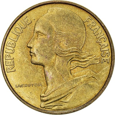 Moneta, Francja, 10 Centimes, 1992