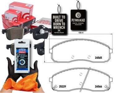 Тормозные колодки тормозные kia carnival ii 03-06 перед bremb #petrolhead pro+ kit3 фото №1