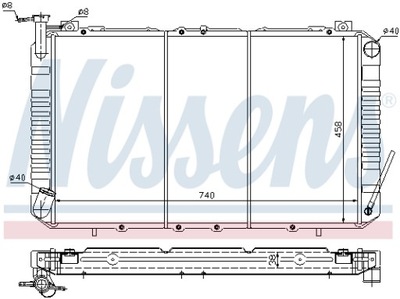 RADUADOR DEL MOTOR NISSENS 67327 21400C9600  