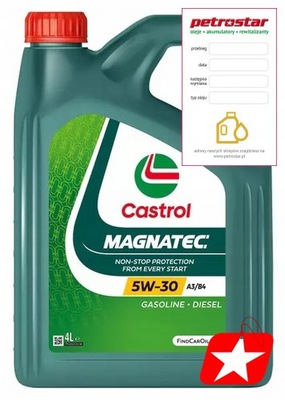 CASTROL MAGNATEC STOP-START 5W30 A3/B4 OPEL GM 4L 