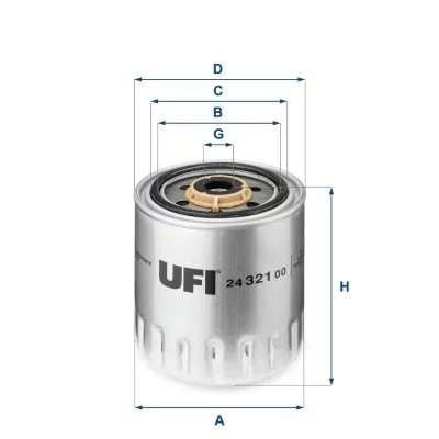 ФИЛЬТР ТОПЛИВА UFI 24.321.00