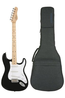 Gitara Elektryczna Stratocaster Corona Czarna Układ SSS