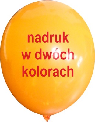 BALONY reklamowe z nadrukiem dwukolorowym 200 szt.