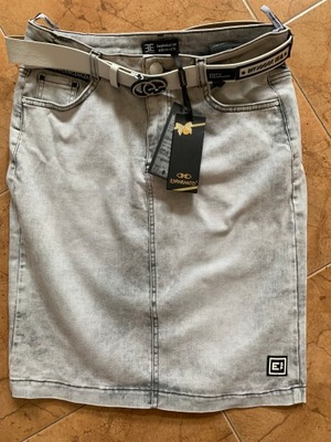 Esparanto spódnica jeans 29 z paskiem, pas do 92 cm