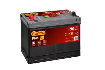 Аккумулятор centra plus cb705 70ah 540a l+ фото №1