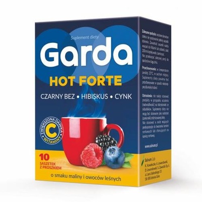 Garda Hot Forte malina owoce leśne 10 saszetek