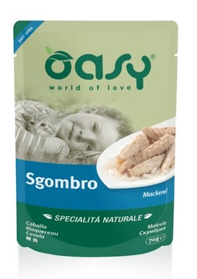 Oasy Natural Makrela 70g saszetka Karma mokra dla kota