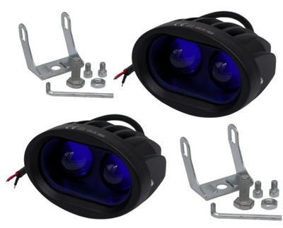 Лампа do розпилювача led niebieska робоча 12v 24v малий 2 штуки фото №1