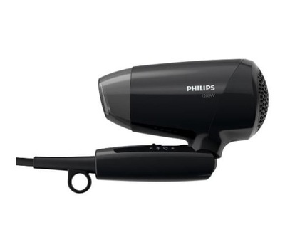 Suszarka do włosów Philips BHC010/10 1200W, składana rączka, czarna