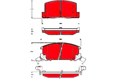 КОЛОДКИ ГАЛЬМІВНІ TOYOTA ЗАД MR 2 1,6-2,0 16V 84-07