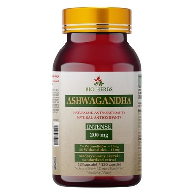 Ashwagandha Intense 200 mg 120 kapsułek