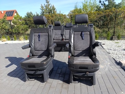 Vw t5 t6 multivan сиденья поворотные второй/третий ряд с детское кресло фото №1