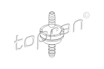 TOPRAN 206 111 VÁLVULA REVERSO SISTEMAS DE FRENADO OPEL 8,5MM 5 64 611 90498464  