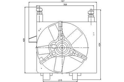 Nissens вентилятор радіатора з корпус ford fies фото №1
