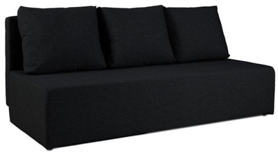 Kanapa MILY czarna rozkładana sofa do salonu