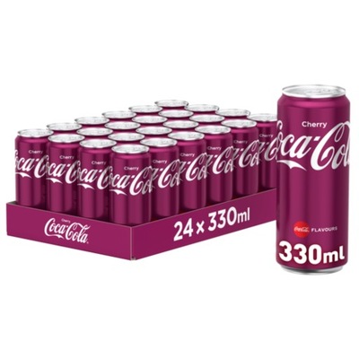 Coca cola cherry napój puszka 330 ml x 24szt