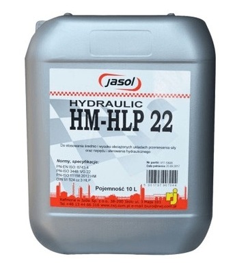JASOL HYDRAULIC HM/HLP 22 10L 