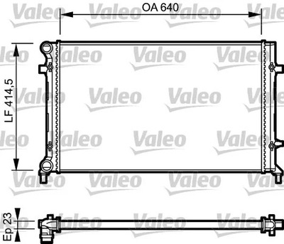 VALEO 734332 РАДІАТОР ВОДИ AUDI,SKODA,VW