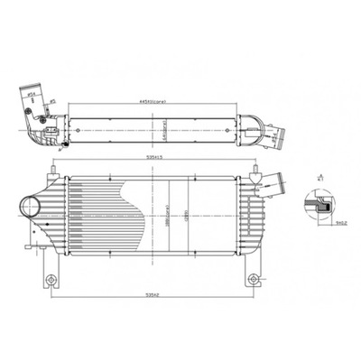 RADUADOR AIRE DE CARGA HART 614 060  