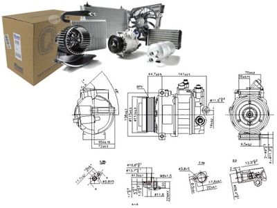 КОМПРЕСОР КОНДИЦІОНЕРА MERCEDES C C204 C T-МОДЕЛЬ S204 C W204 E A207 E