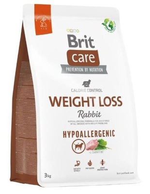 BRIT CARE Hypoallergenic Weight Loss Rabbit 3kg