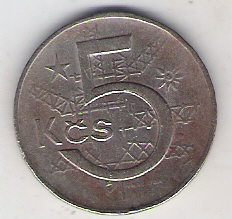 Czechosłowacja 5 koron 1974