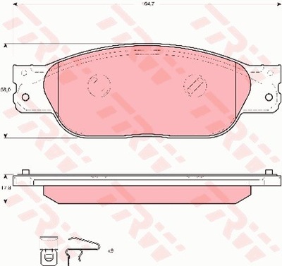 PADS HAMULC. JAGUAR S-TYPE 02- FRONT  