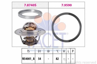 TERMOSTATO AUDI 7.8740/FAC FACET  