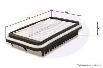 Фільтр повітря comline suzuki alto 00-/wagon r -00 фото №1