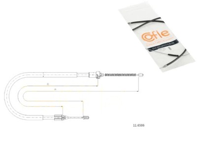 CABLE FRENOS DE MANO RENAULT SYMBOL I 1.9 D (LB0  